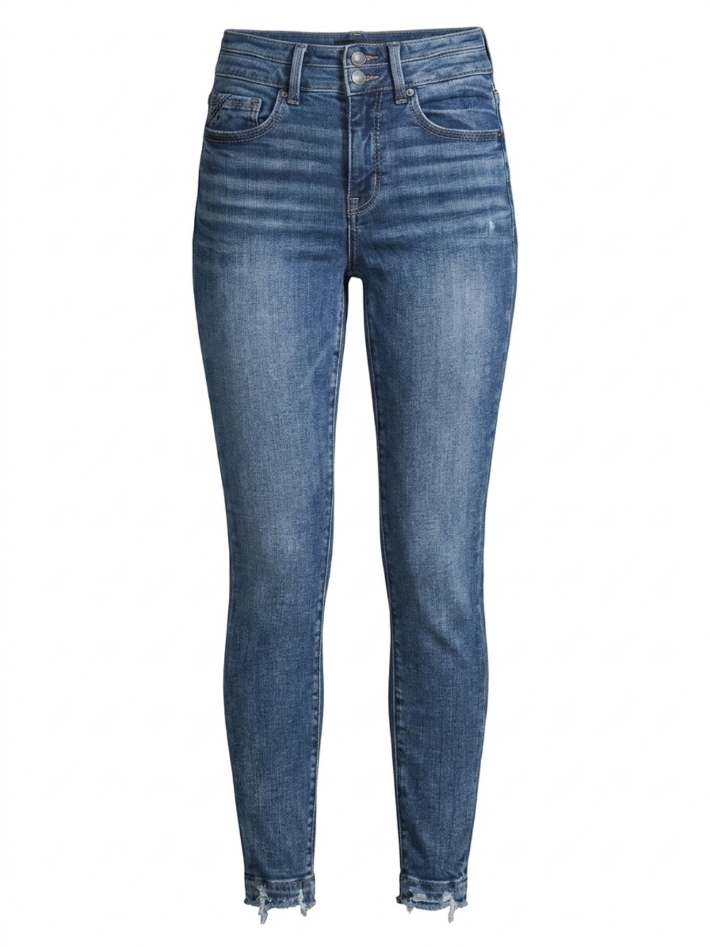 Buckle Black Fit 75 Ankle Skinny Jeans with Distressed Hem size 26